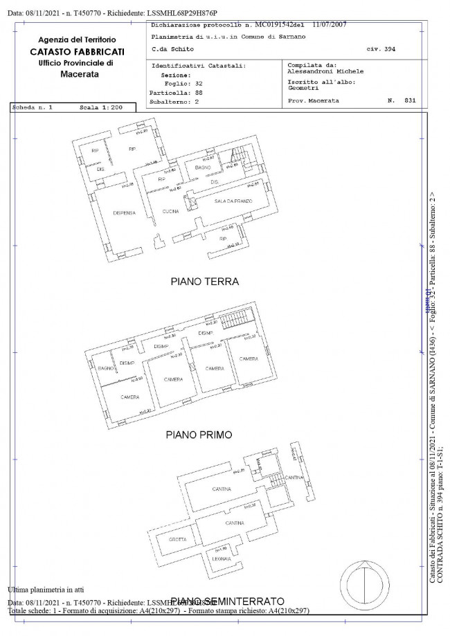 farmhouse for sale in Sarnano