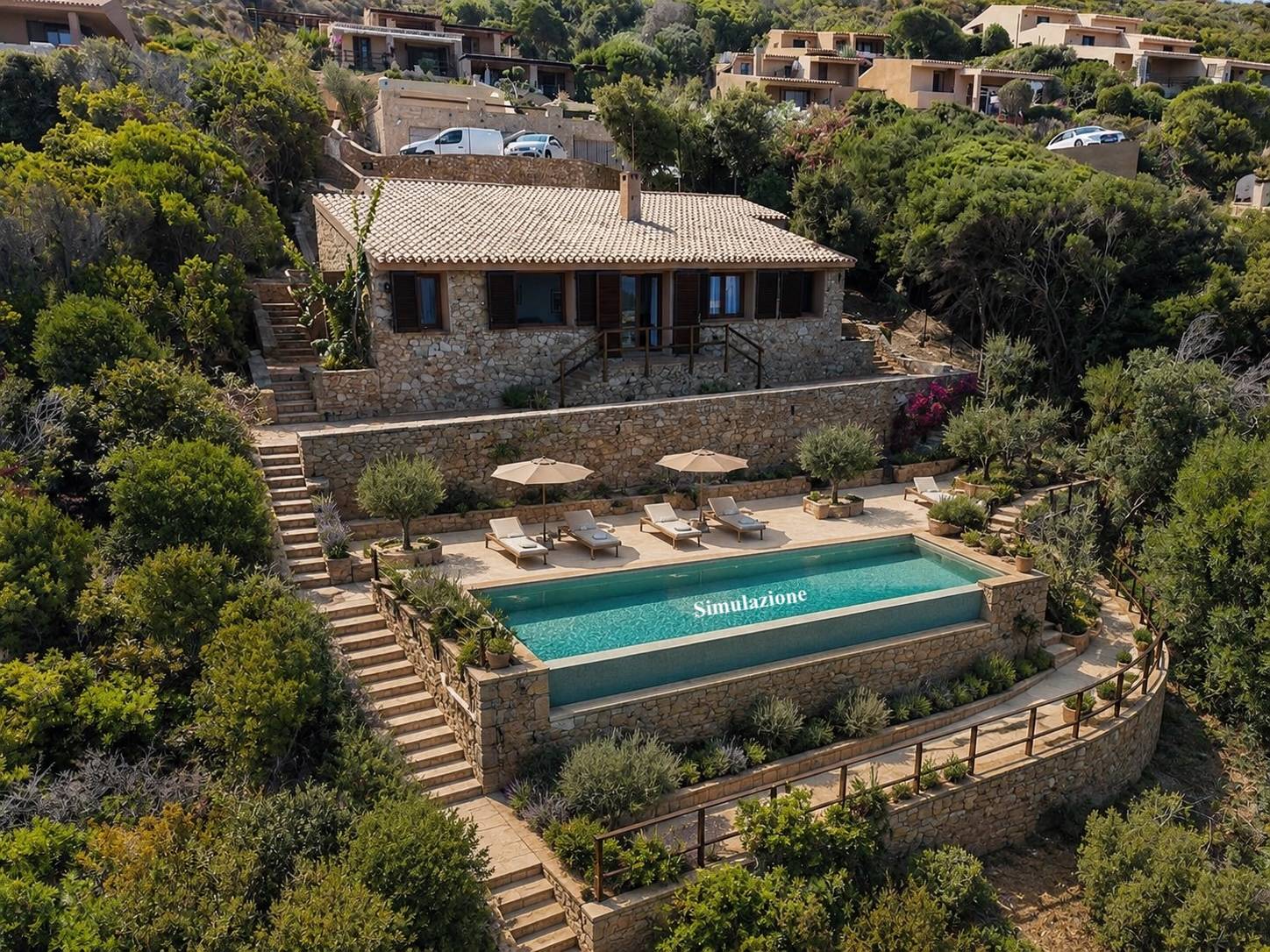 villa singola con terreno in vendita a Trinità d'Agultu e Vignola