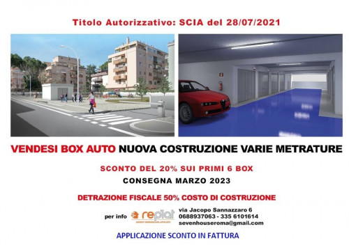 Box o garage in Vendita a Roma