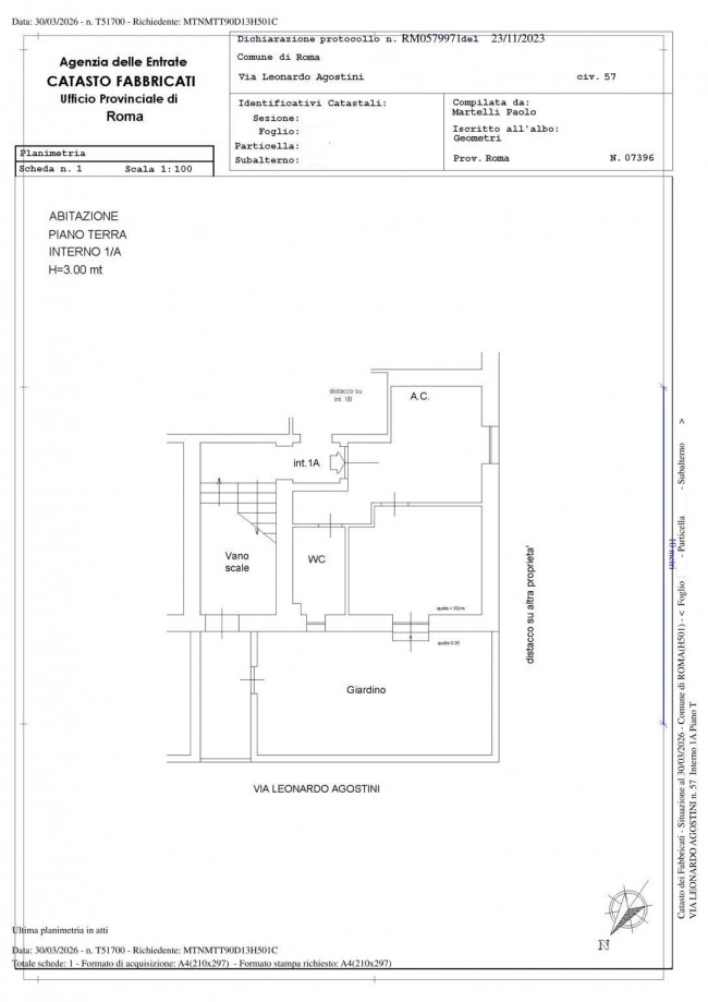 Appartamento in vendita a Roma