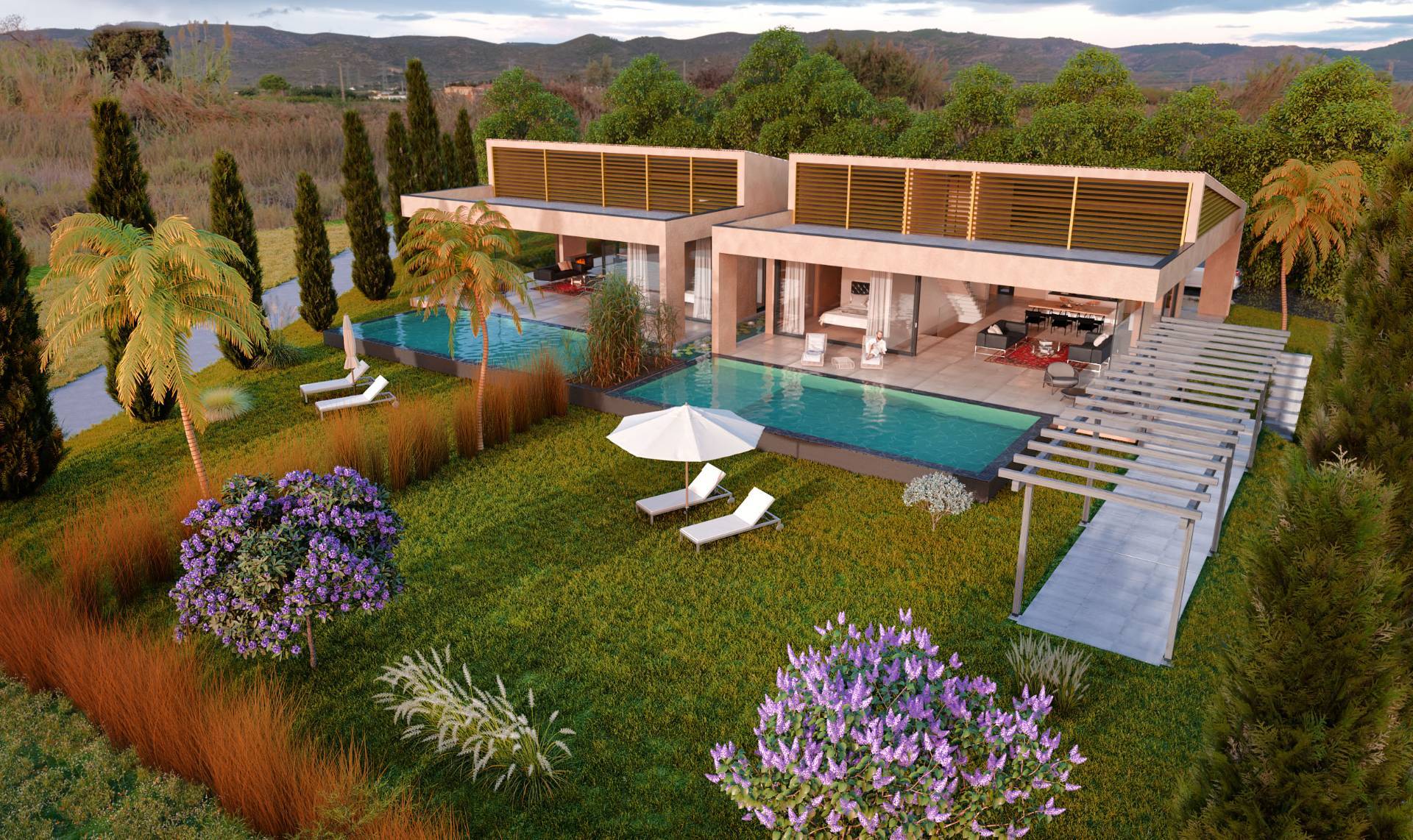 Newly built villa just a stone's throw from the lake