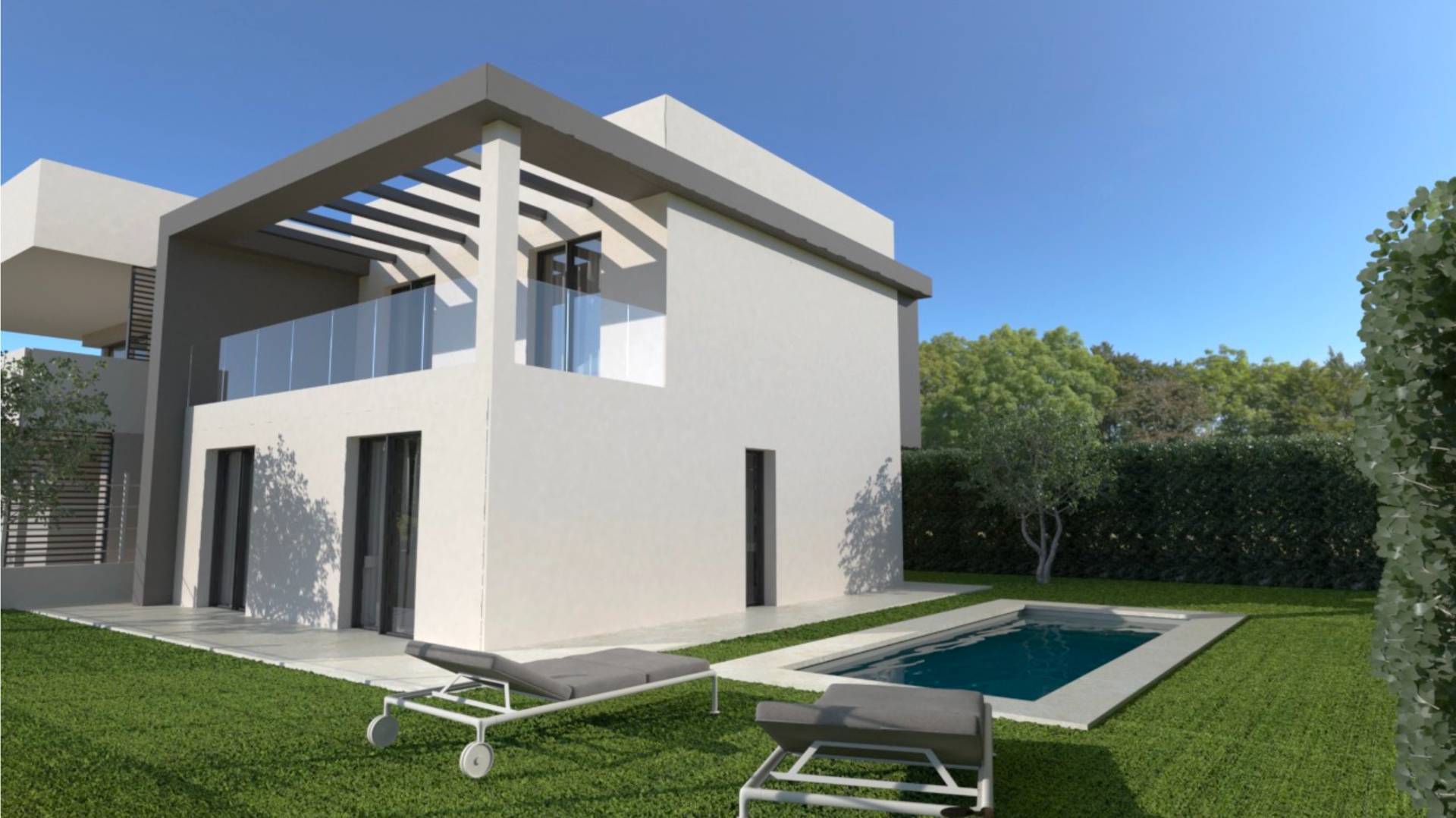 Villa nuova con vista lago