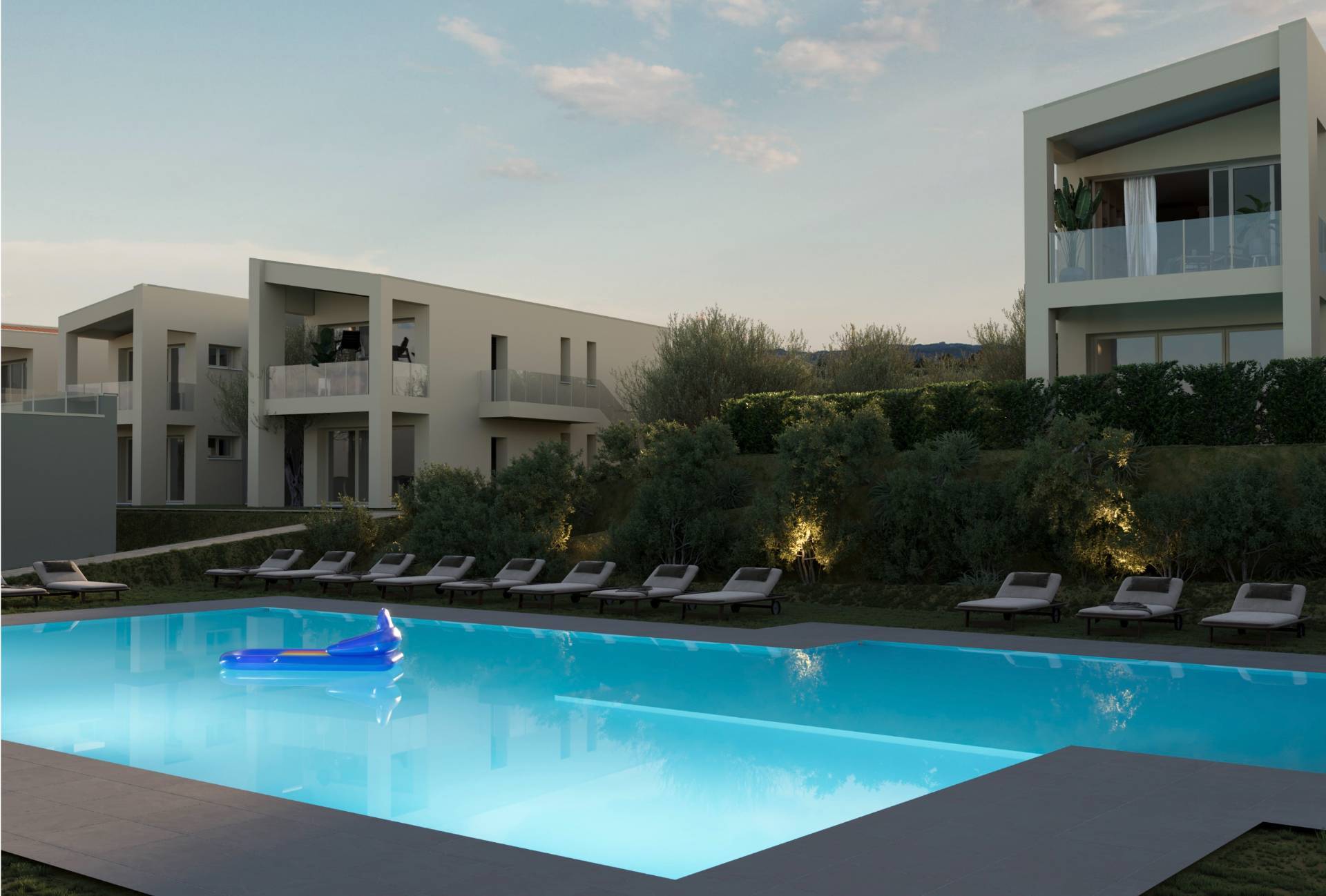 Nuovo appartamento con portico e giardino a 150 metri dal Lago