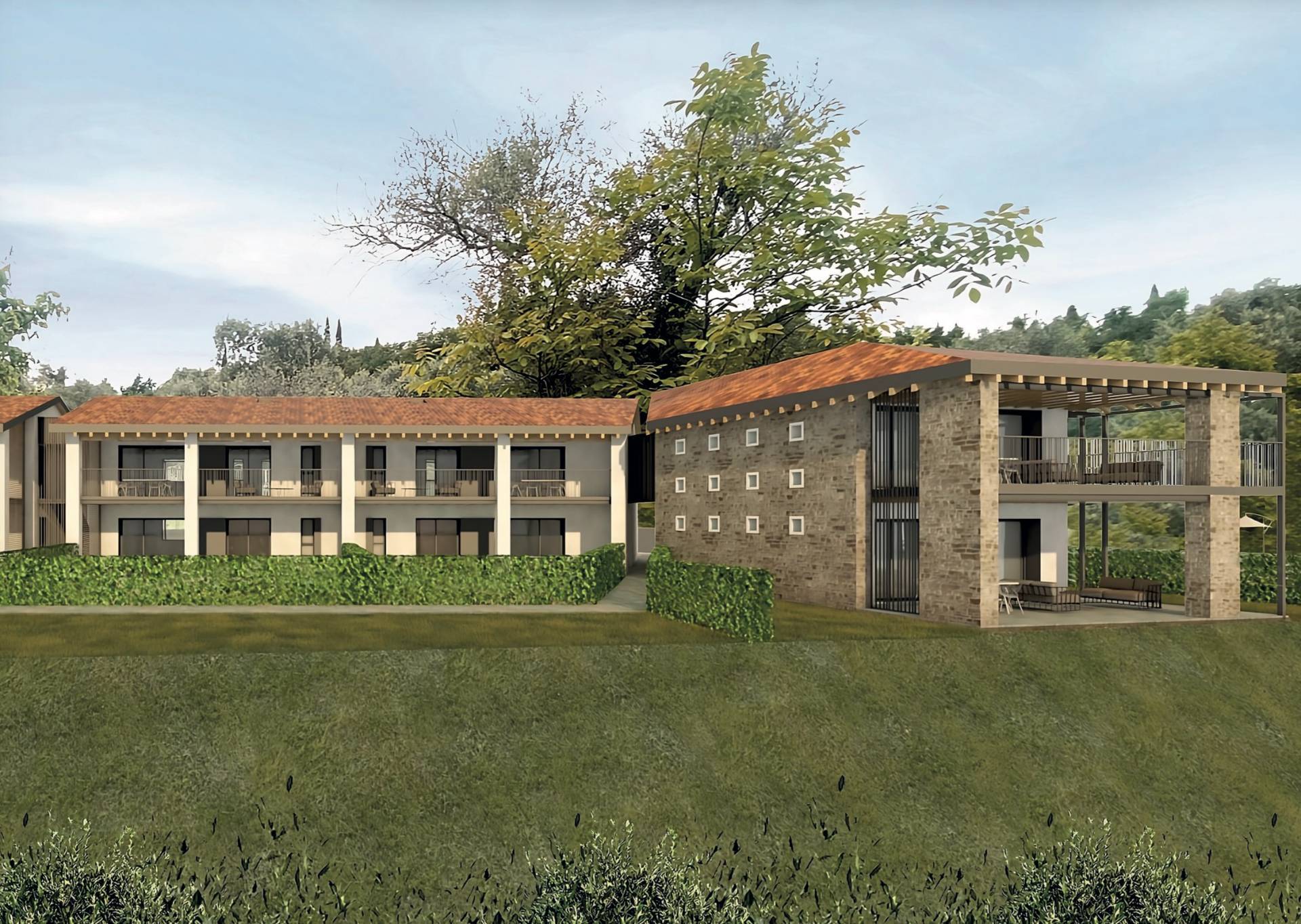 Nuovo appartamento di testa con vista sulla penisola di Sirmione