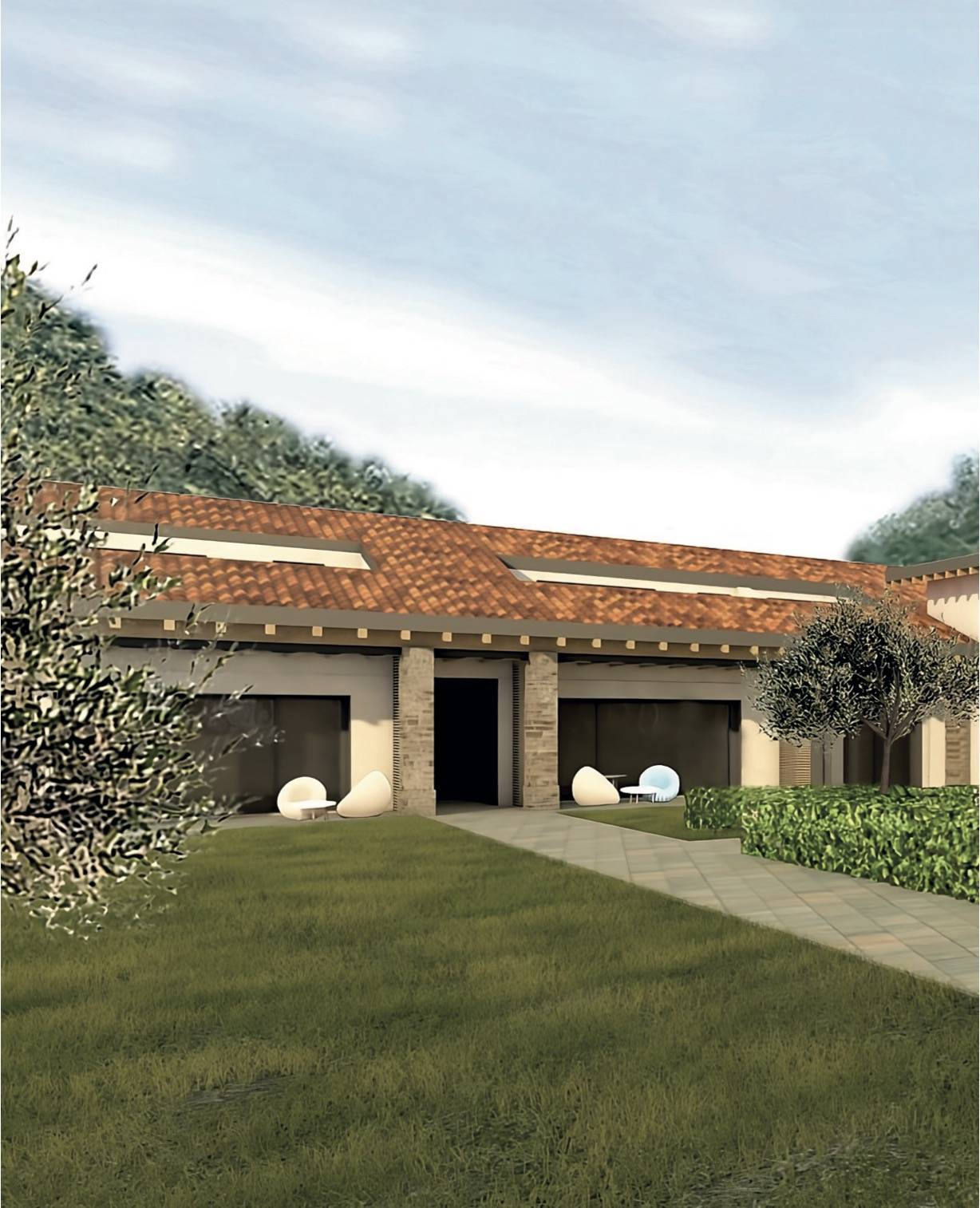 Appartamento duplex di nuova costruzione immerso nel verde con vista lago