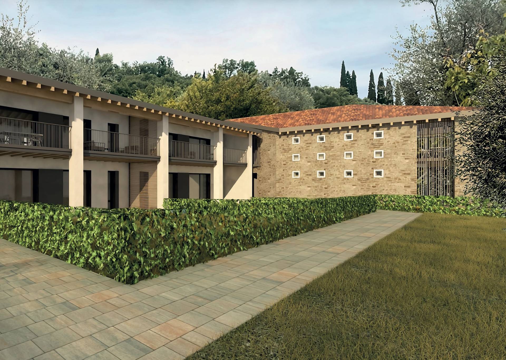 Geräumige neugebaute Dreizimmerwohnung mit Garten und Seeblick