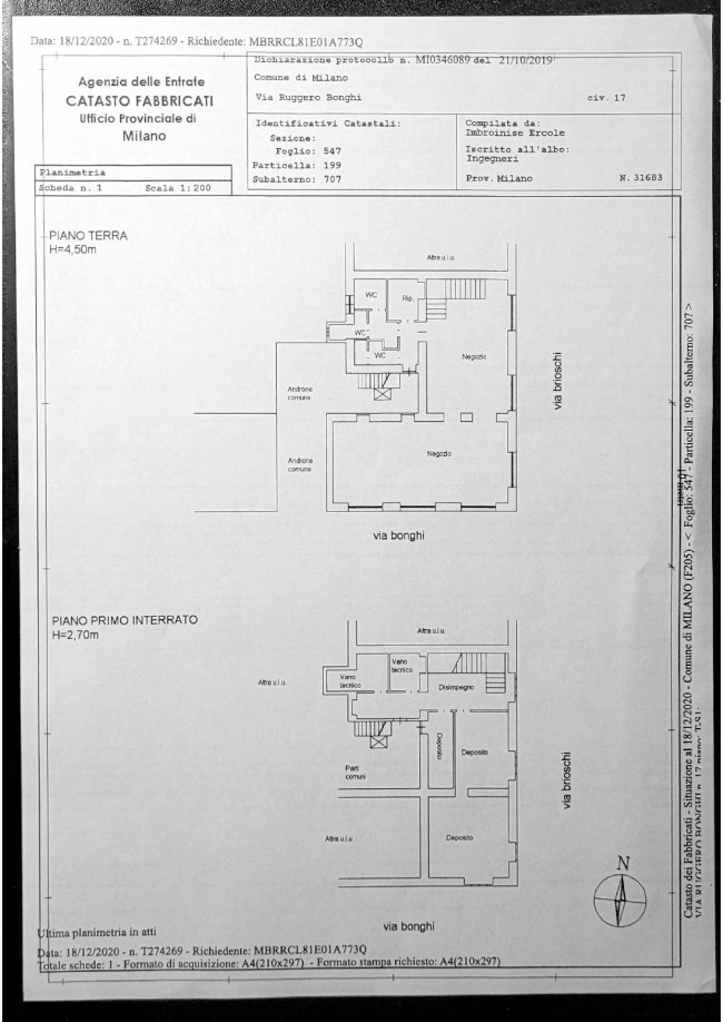 Locale commerciale in vendita a Milano