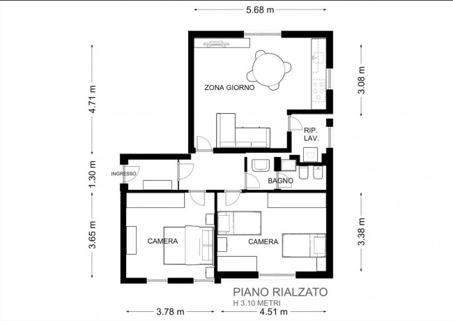 Appartamento in vendita a Belluno
