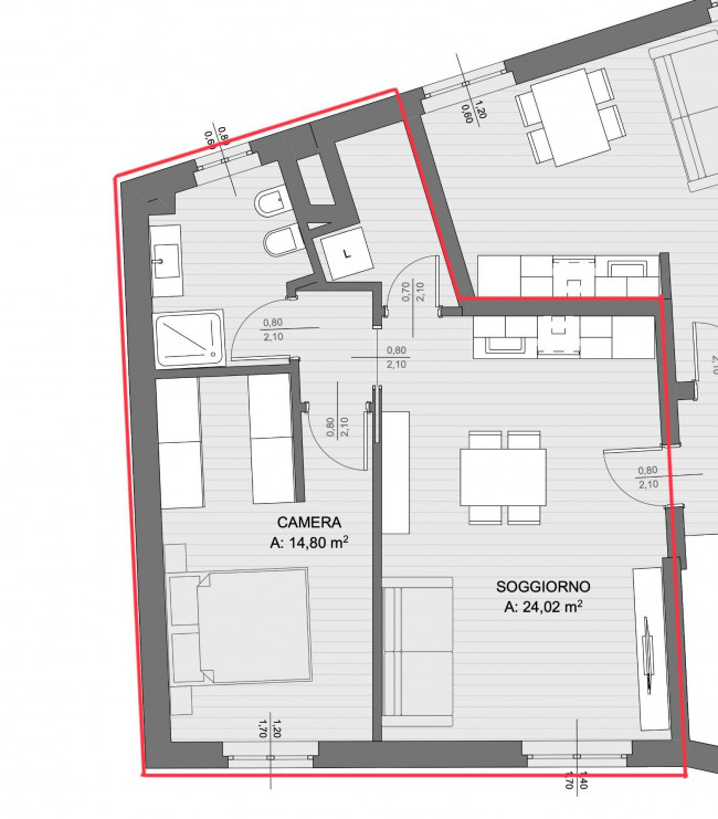 Appartamento in vendita a Boltiere